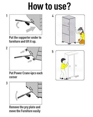 Furniture moving equipment