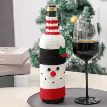 Christmas Decorative Santa Wine Bottle Cover