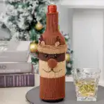 Christmas Decorative Santa Wine Bottle Cover