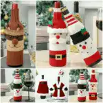 Christmas Decorative Santa Wine Bottle Cover