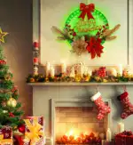 Christmas Wreath Decorations with LED Lights