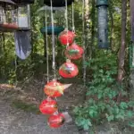 2025 New Charming Wind Chimes Hummingbird Feeders Garden Decor