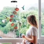 2025 New Charming Wind Chimes Hummingbird Feeders Garden Decor