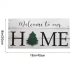Welcome to My/Our Home - Seasonal Door Hanger, Family Welcome Sign With 7 Interchangeable Pieces - Gifts for Family, New Homeowners