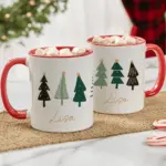 Christmas Aspen Personalized Coffee Mug, Personalized Hot Cocoa Mug, Christmas Gift, Christmas Stocking Stuffer, Christmas Decor