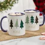 Christmas Aspen Personalized Coffee Mug, Personalized Hot Cocoa Mug, Christmas Gift, Christmas Stocking Stuffer, Christmas Decor