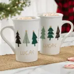 Christmas Aspen Personalized Coffee Mug, Personalized Hot Cocoa Mug, Christmas Gift, Christmas Stocking Stuffer, Christmas Decor