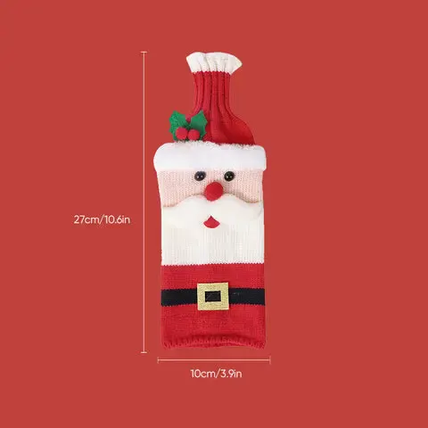 Santa Wine Bottle Cover