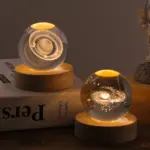 Luminous 3D Crystal Planet Ball - Image 3
