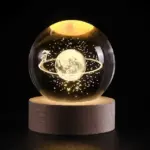 Luminous 3D Crystal Planet Ball - Image 4