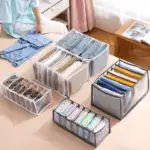 Foldable Mesh Wardrobe Clothes Organizer - Image 2