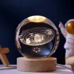 Luminous 3D Crystal Planet Ball - Image 6