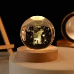 Luminous 3D Crystal Planet Ball - Image 23