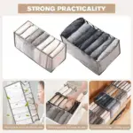 Foldable Mesh Wardrobe Clothes Organizer - Image 3