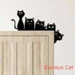Metal Adorable Cat Door Topper - Image 4