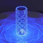 16 Colors Rose Rays Crystal Diamond Table Lamp - Image 4