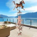 Pure hand-made Copper Horse wind chimes - Image 2