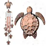 Pure hand-made Copper Horse wind chimes - Image 5