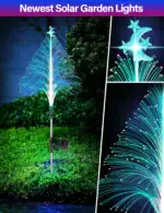 7 Color Changing Solar Christmas Trees Lights - Image 6