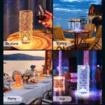 16 Colors Rose Rays Crystal Diamond Table Lamp - Image 8