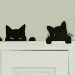 Metal Adorable Cat Door Topper - Image 3