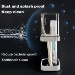 Stylish Toothbrush Holder with Cover - Image 6
