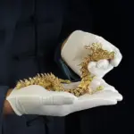 Handmade Gold Dragon with Movable Joints - Image 5