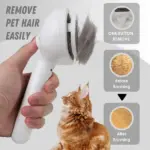 Mist Massage Brush sheddyMist PuffGroom Cat Brush - Image 2