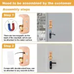 Magnetic Wooden Doorbell for All Materials - Image 9