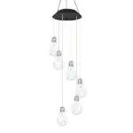 Colorful LED Solar-Powered Light Bulb Wind Chimes - Image 8