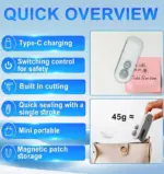 Mini Sealer Small Household Hand Pressure Sealer Portable Snack Plastic Bag Heat Sealing Machine - Image 2