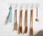 6 Hook Rows Transparent Adhesive Hooks - Image 2