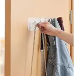 6 Hook Rows Transparent Adhesive Hooks - Image 3