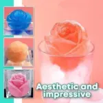 3D Rose Shape Ice Cube Mold🌹Party Cocktail Goodies - Image 4