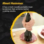 Stainless Steel Meat Tenderizer Needle 21 Pin Steak BBQ Kitchen Cooking Tool - Image 3