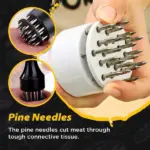 Stainless Steel Meat Tenderizer Needle 21 Pin Steak BBQ Kitchen Cooking Tool - Image 2