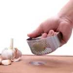 Stainless Steel Garlic Press - Image 4