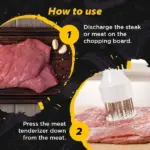 Stainless Steel Meat Tenderizer Needle 21 Pin Steak BBQ Kitchen Cooking Tool - Image 8