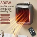 Mini Plug-in Turbine Heater – 800W Fast Heating with LED Thermostat & Timer