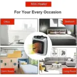 Mini Plug-in Turbine Heater – 800W Fast Heating with LED Thermostat & Timer - Image 12