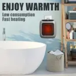 Mini Plug-in Turbine Heater – 800W Fast Heating with LED Thermostat & Timer - Image 9